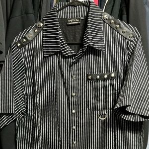 Living Dead Souls Bondage XL Men's Pinstripe